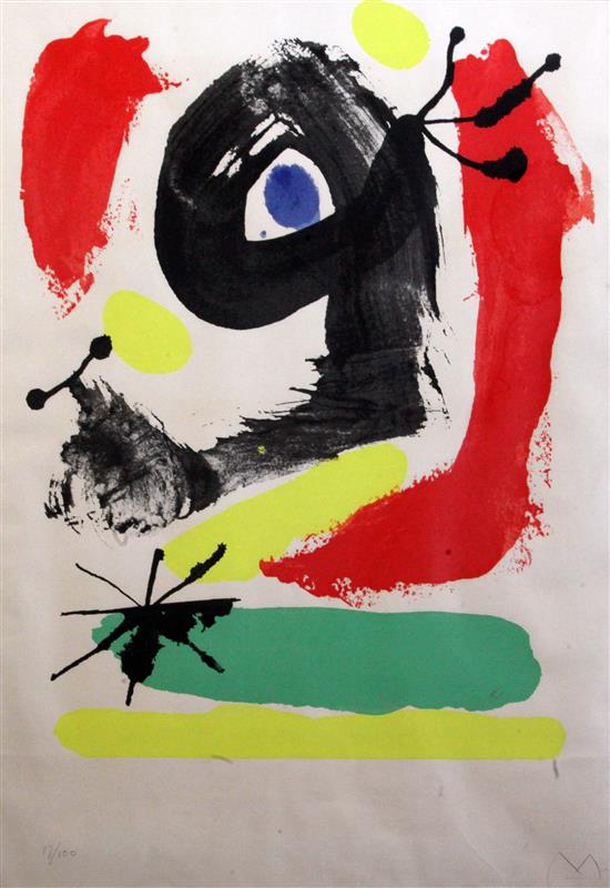 § After Joan Miro (1893-1983) Untitled, 1964, 30.5 x 21.25in.